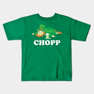 Funny Leprechaun Chopp St Patrick's Day gift Kids T-Shirt